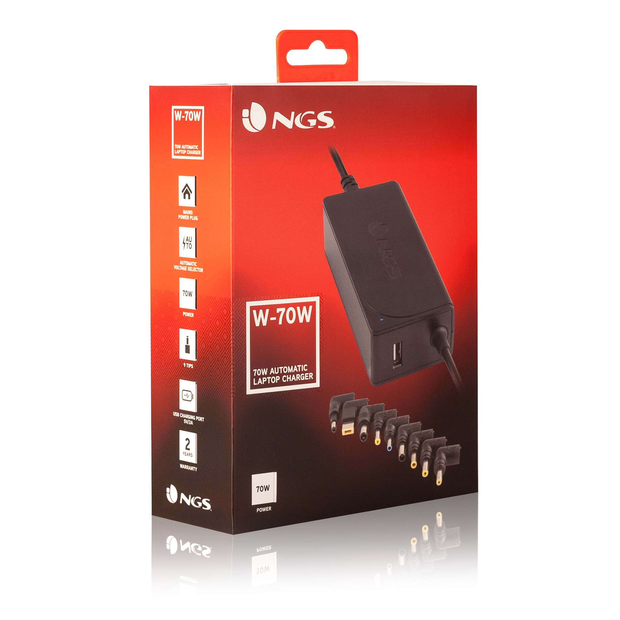 NGS W-70W power adapter/inverter Indoor Black – image 3