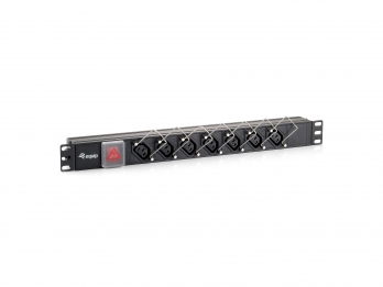 Equip 7-Outlet C13 Power Distribution Unit with Cable Lock
