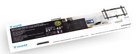 TooQ LP3542F-B TV mount/stand Black – image 2