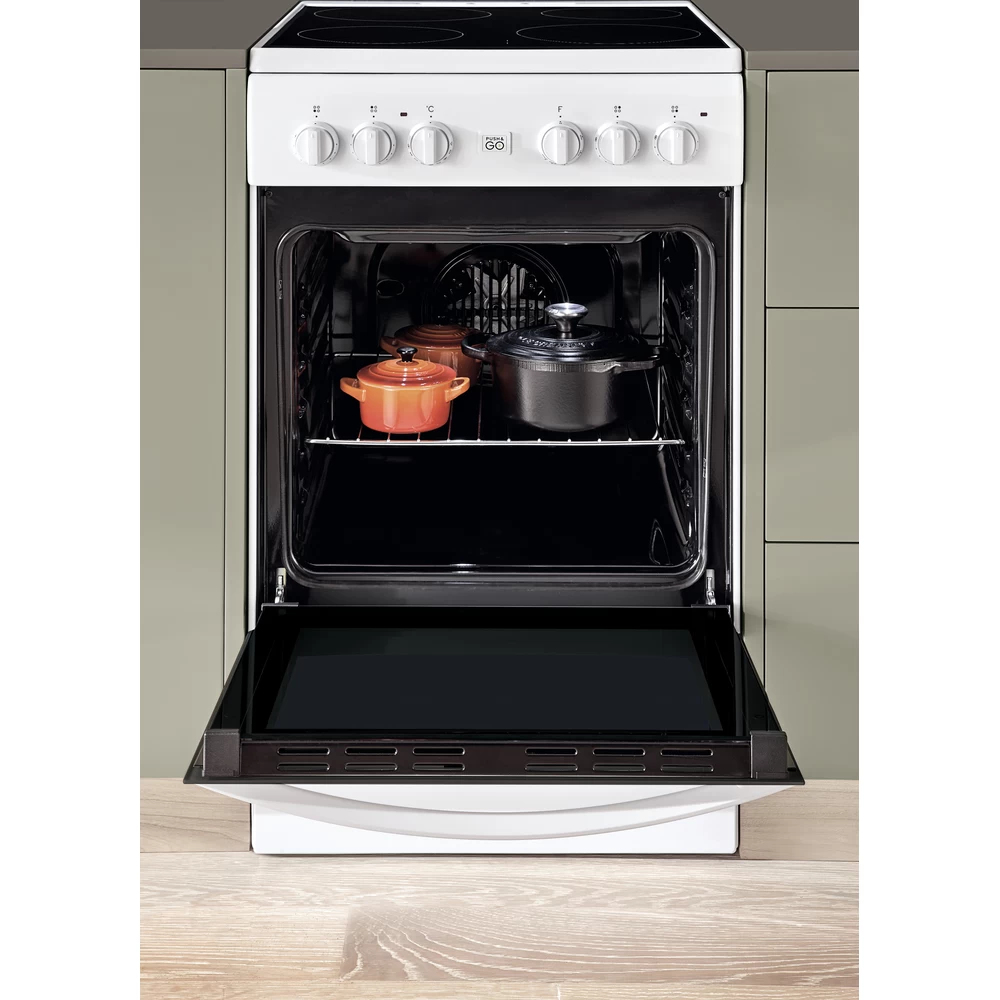 Indesit IS5V8GMW/E cooker Freestanding cooker Electric Ceramic hob White – image 6