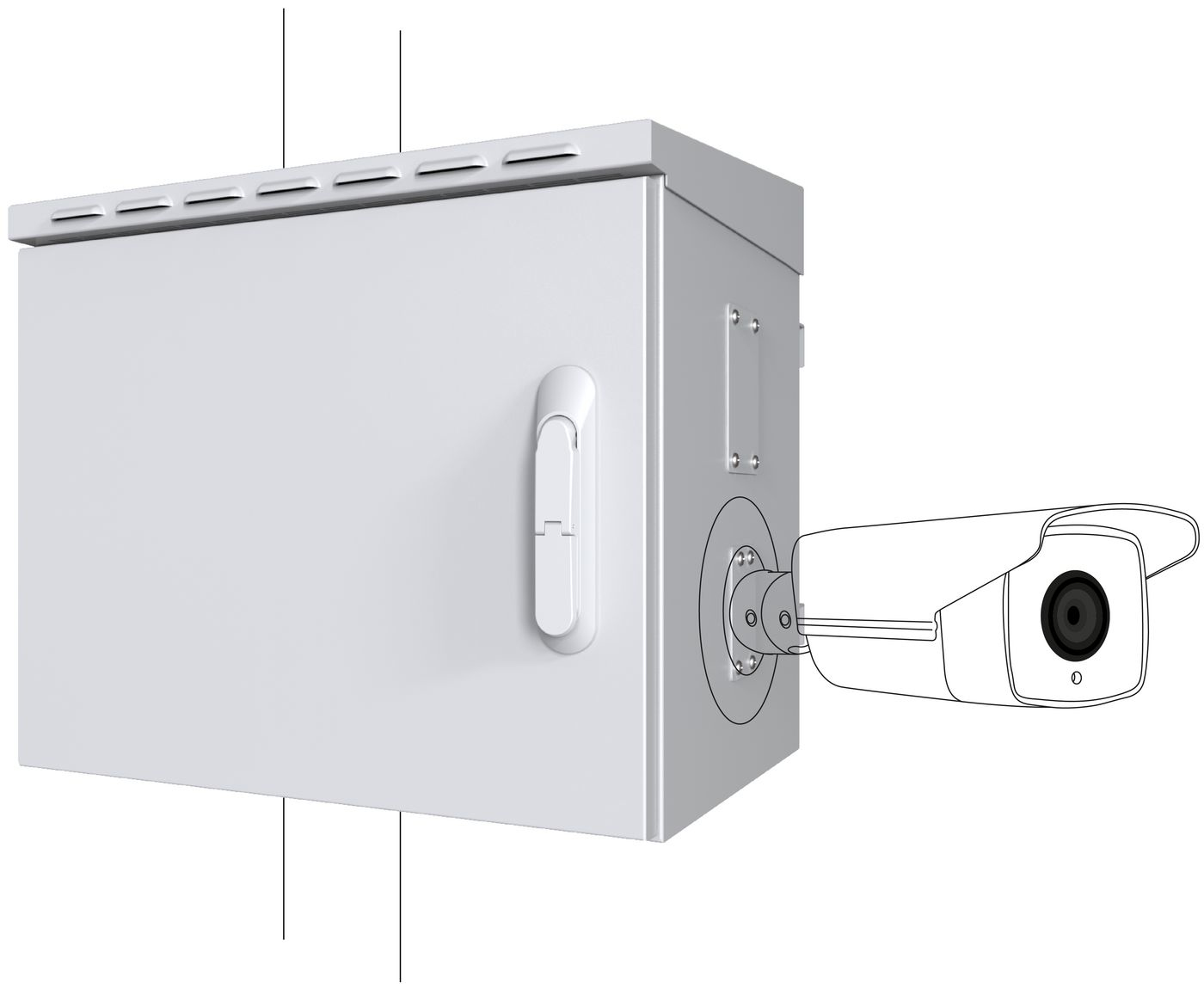 Lanview RCCTV005 rack cabinet 0U White – image 1