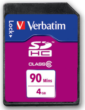 Verbatim HD Video SDHC 4GB 90mins – image 1