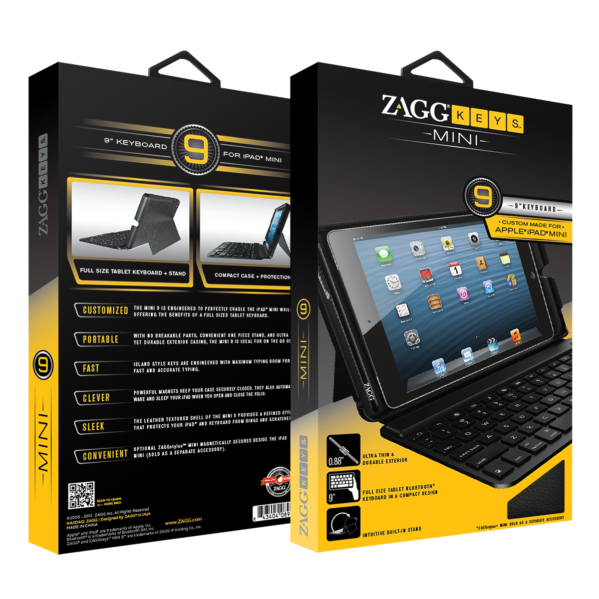 ZAGG FOLBSLBLK103 mobile device keyboard QWERTY English Bluetooth Black – image 2