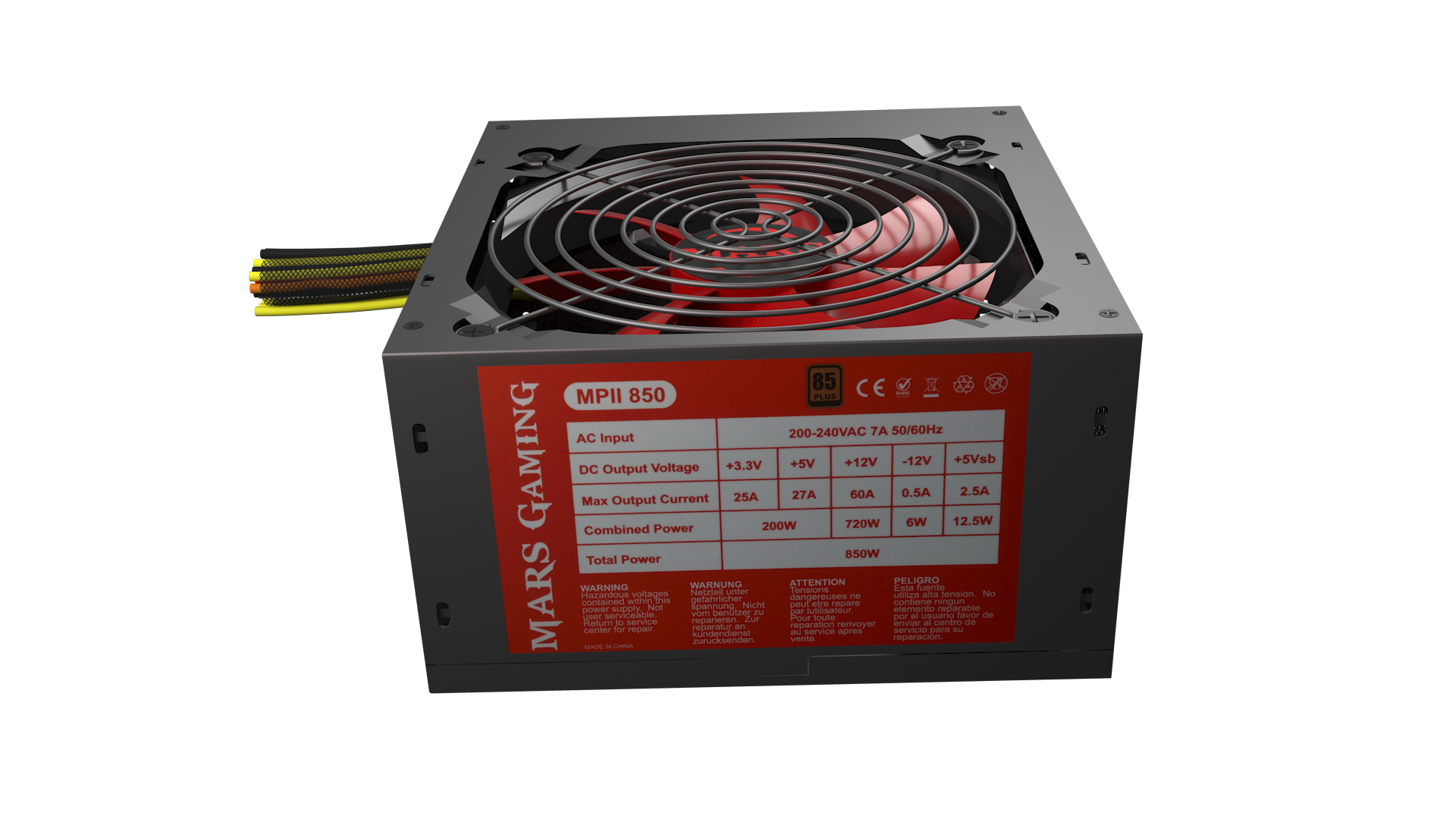 Mars Gaming MPII850 power supply unit – image 5