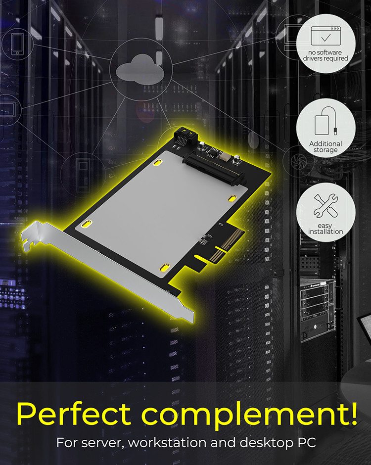 ICY BOX IB-PCI2017-U2 interface cards/adapter Internal U.2 – image 3