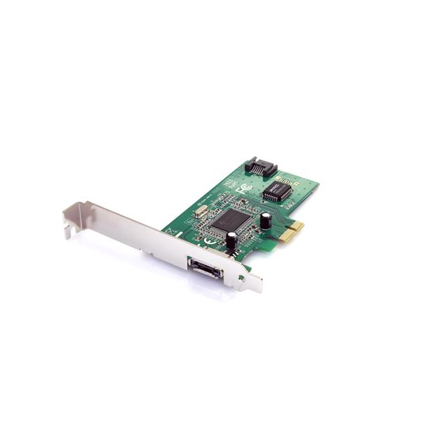 StarTech.com 1 Port eSATA + 1 Port SATA II PCI Express SATA Controller Card – image 1
