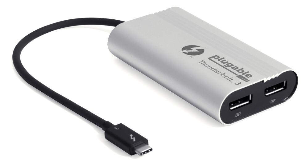 Plugable Technologies TBT3-DP2X USB graphics adapter
