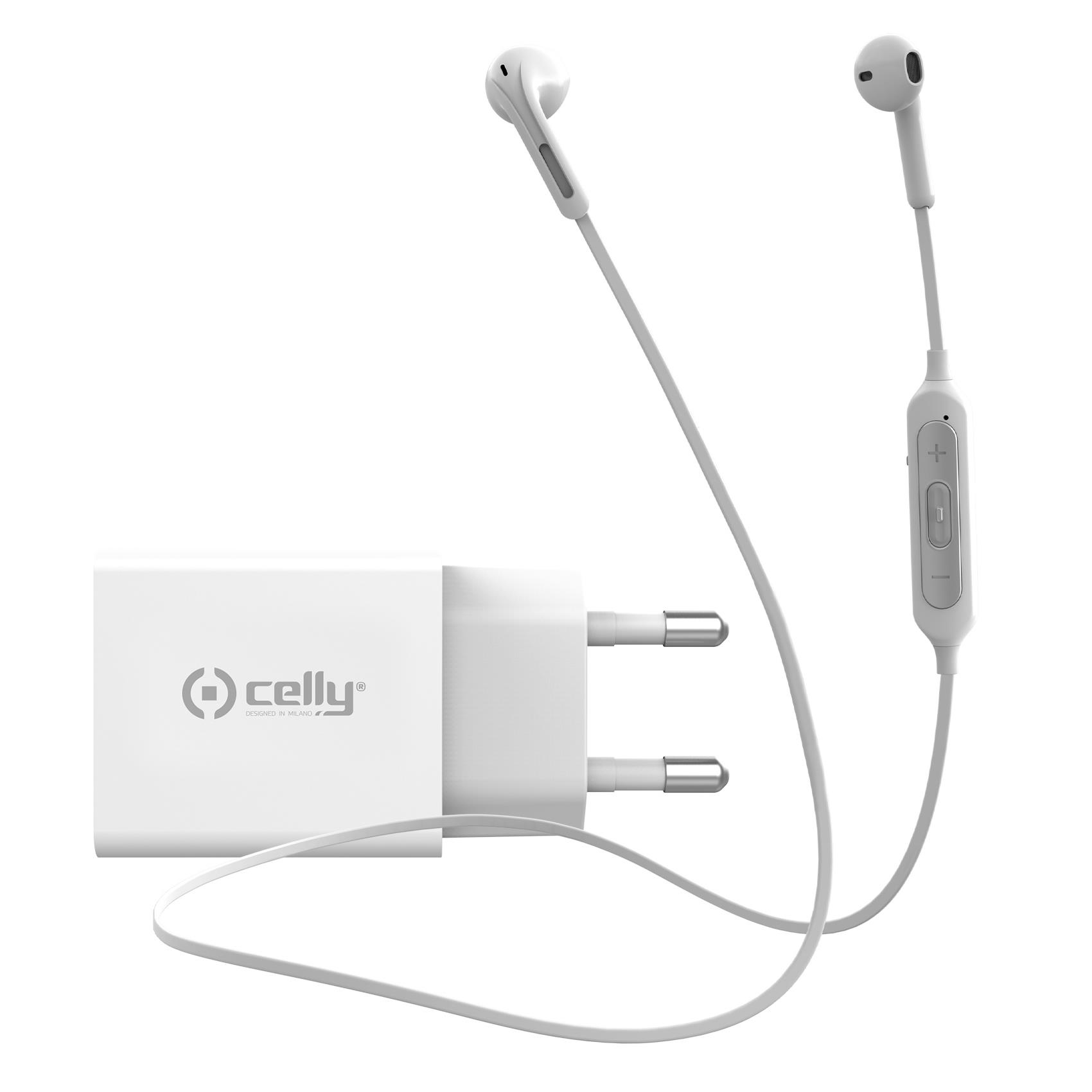Celly NEWGENKITWH mobile device charger Universal White AC Indoor