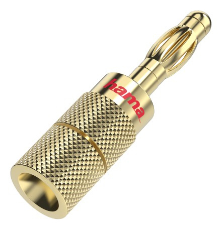 Hama 00205201 cable gender changer Banana Gold