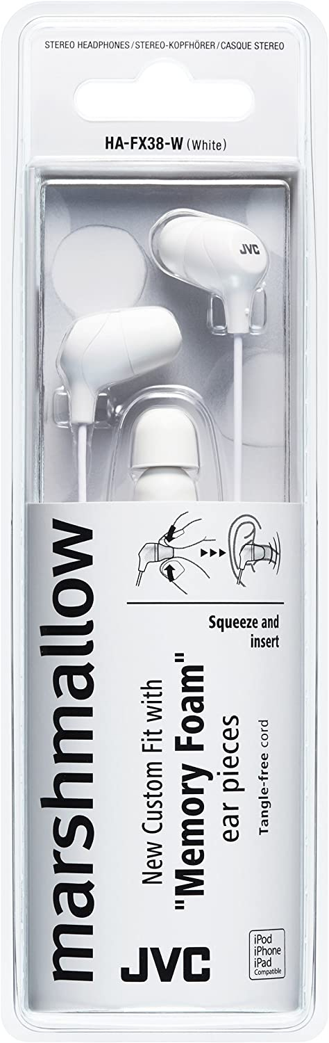 JVC HA-FX38-W headphones/headset Wired In-ear Music/Everyday White – image 2