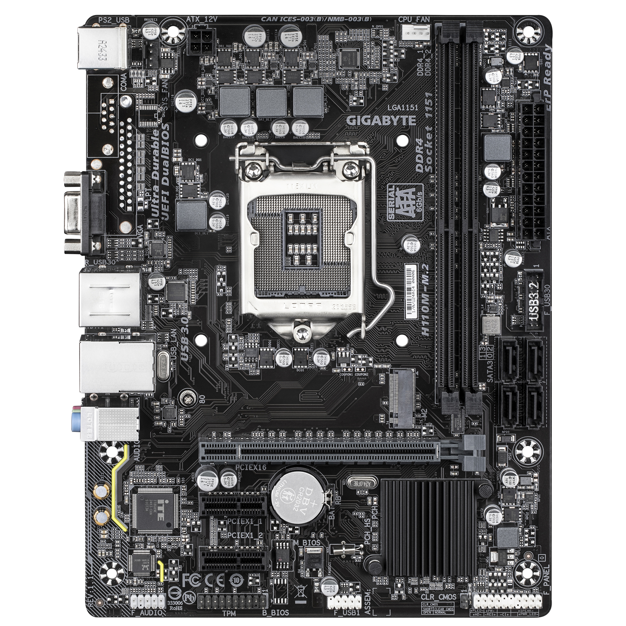 GIGABYTE H110M-M.2 motherboard H110 Express micro ATX – image 2
