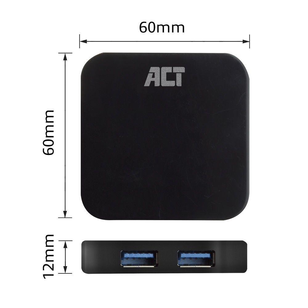 ACT USB-C hub 3.0 4 port, USB-A – image 4