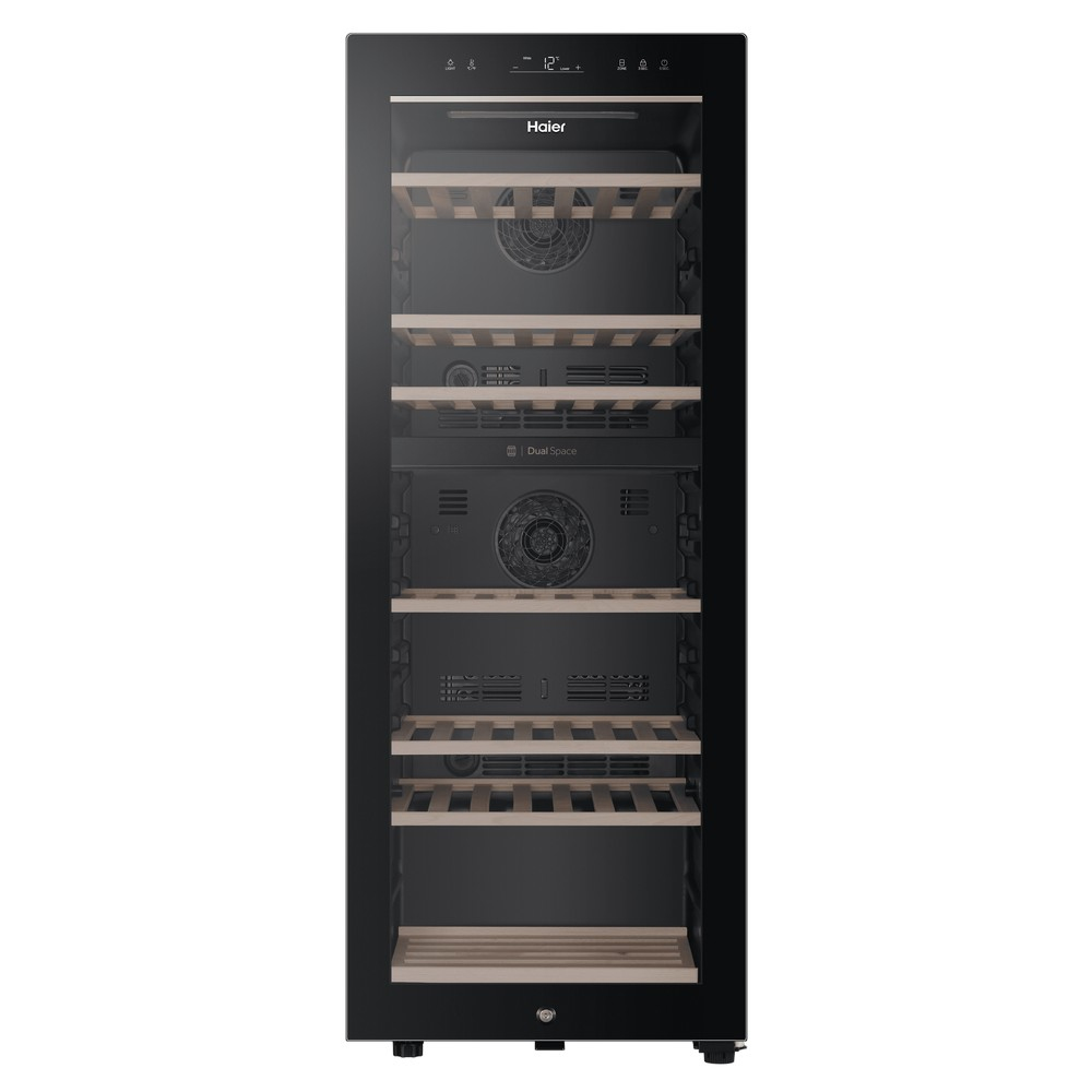 Haier FWC FWC77GDAU1 Compressor wine cooler Freestanding Black 77 bottle(s)