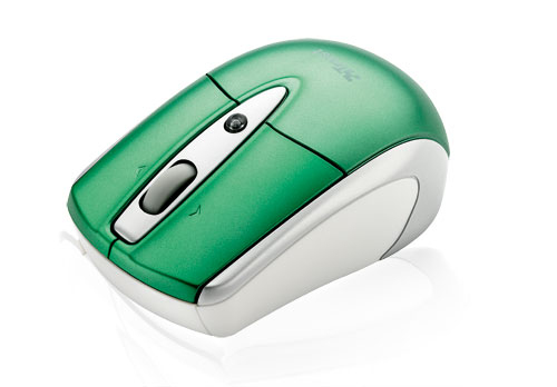 Trust Retractable Laser Mini Mouse for Mac & Windows PC - Green