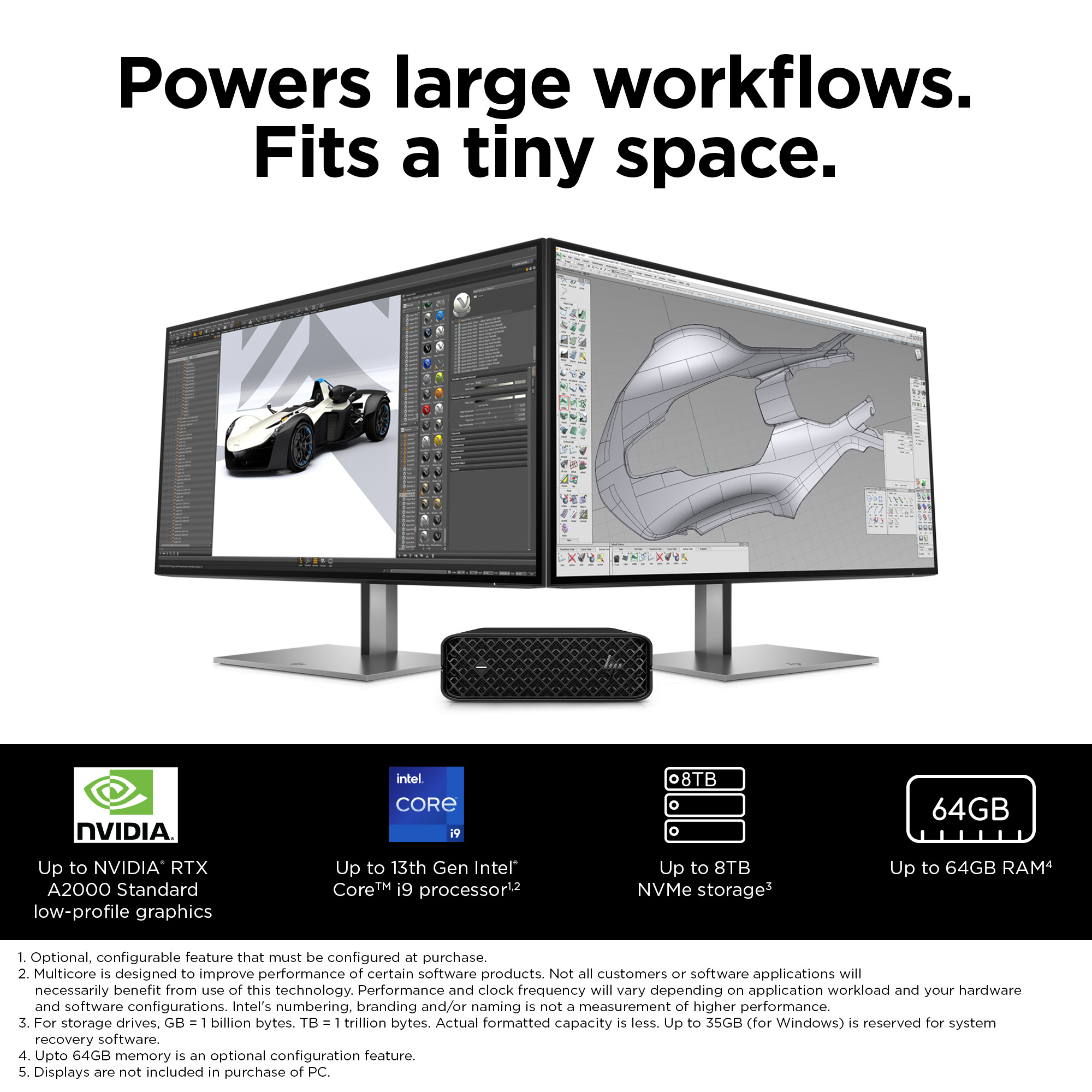 HP Z2 Mini G9 Dual Type-A SuperSpeed USB 10Gbps Port – image 4