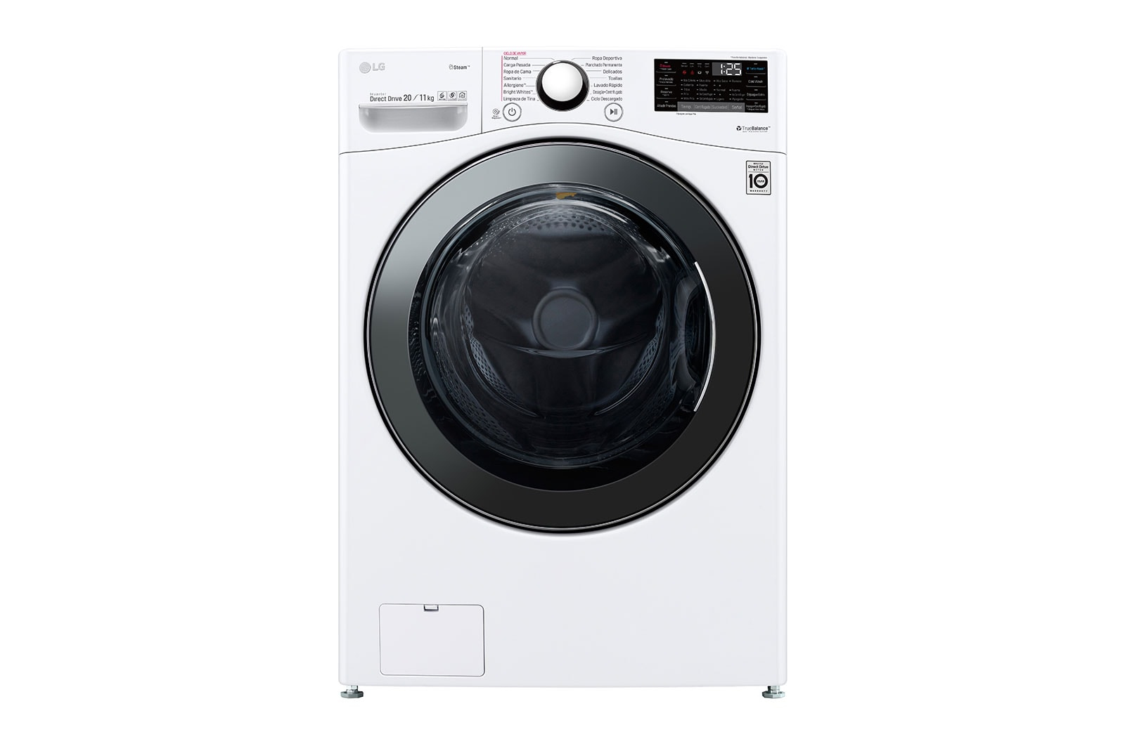LG WD20WV2S6 washer dryer Freestanding Front-load White – image 2