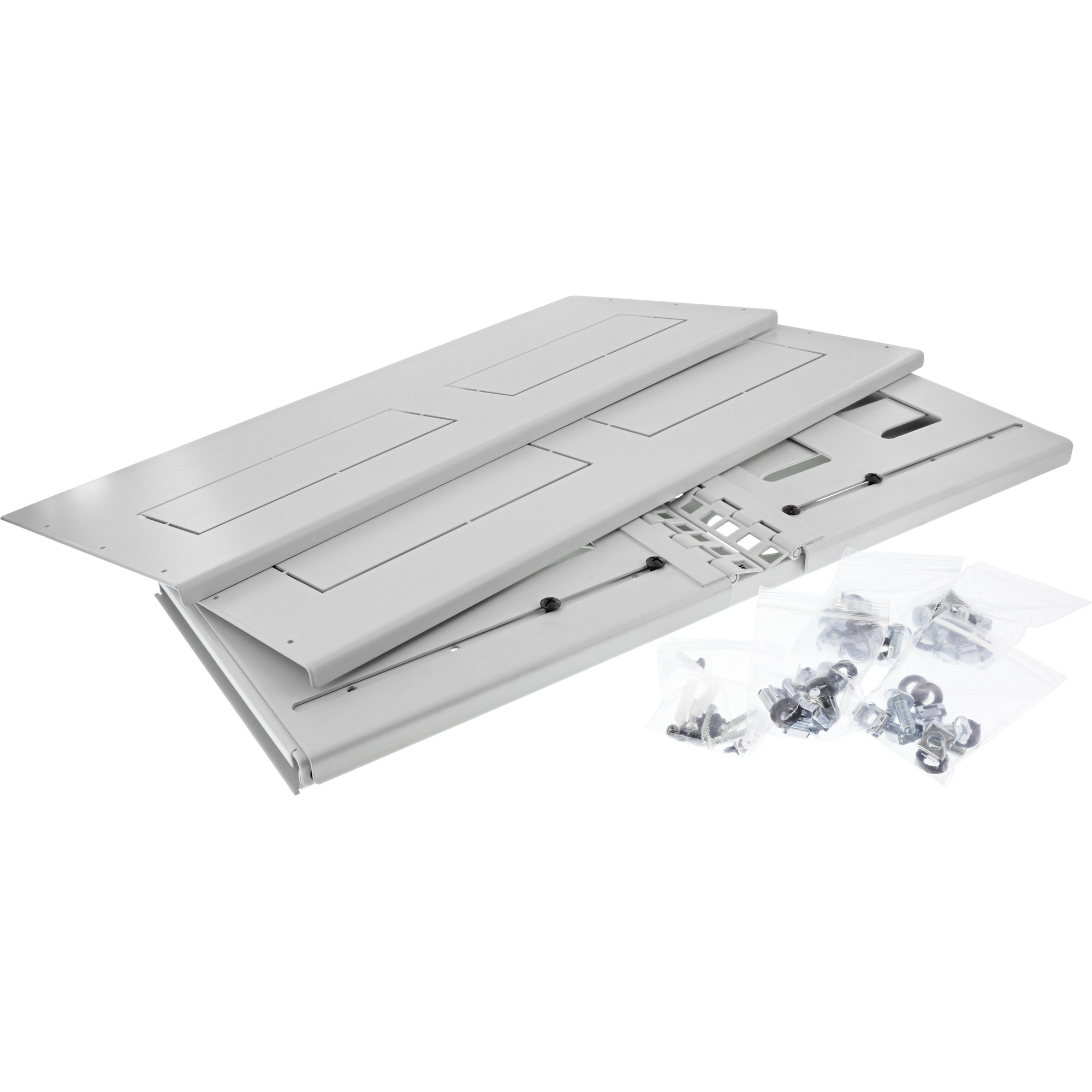 InLine 19" foldable rack, 4U, 24-40cm depth, with cover, grey – image 3