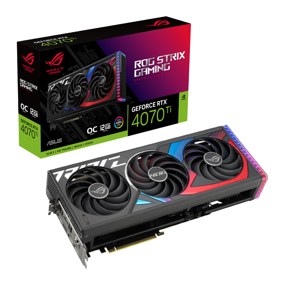 ASUS ROG -STRIX-RTX4070TI-O12G-GAMING NVIDIA GeForce RTX 4070 Ti