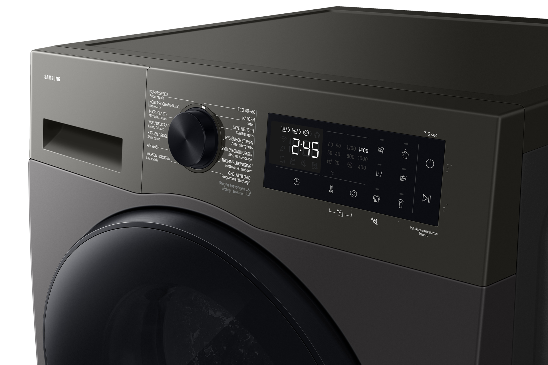 Samsung WD9UHG5U34BXEN washer dryer Freestanding Front-load Stainless steel – image 8