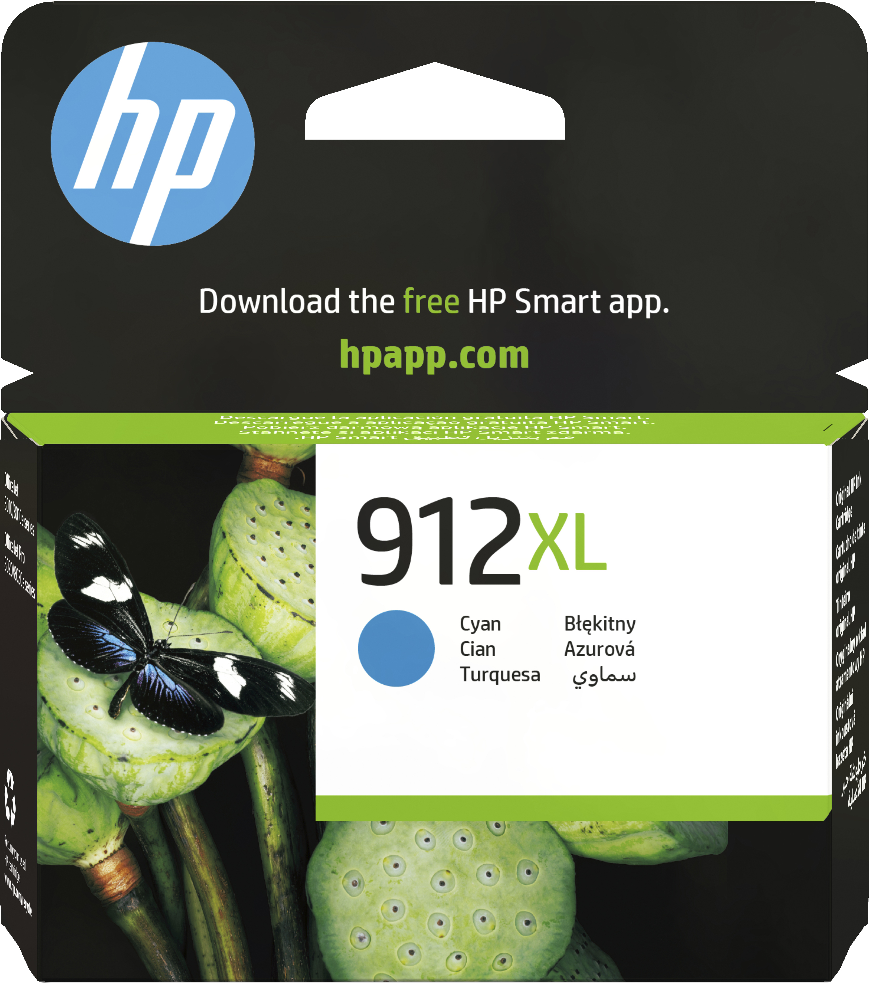 HP 912XL cyan original bläckpatron med hög kapacitet