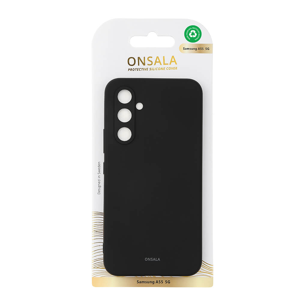 Onsala Phone Case with Silicone Feel Black - Samsung A55 – image 2