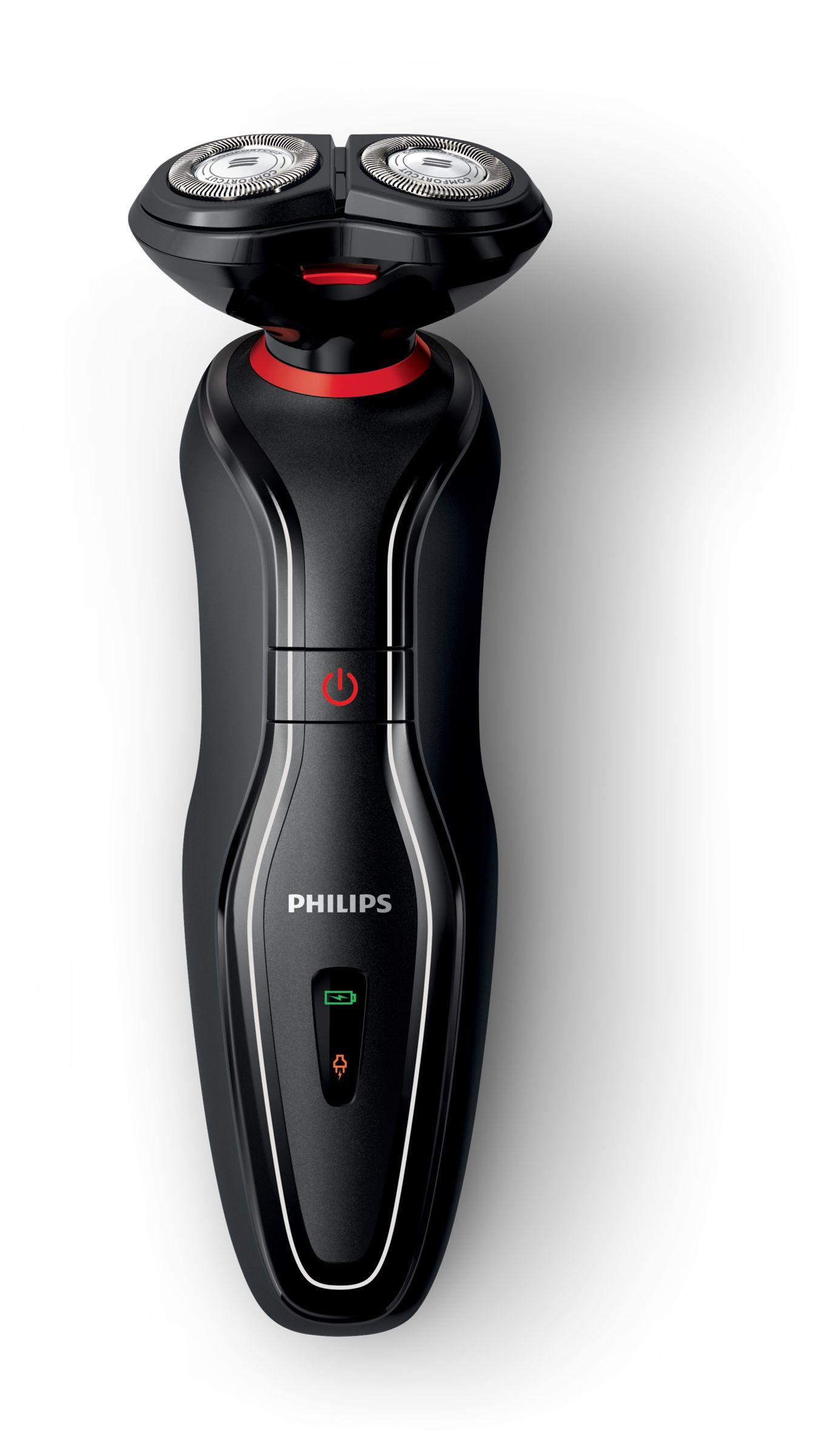 Philips Click & Style S728/03 men's shaver Rotation shaver Black, Red
