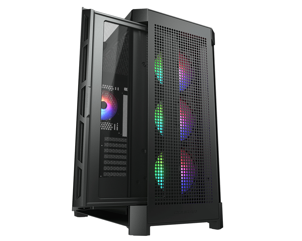 COUGAR Midi Tower Case Duoface Pro ARGB, Black – image 3