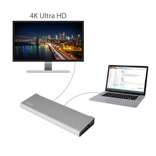 StarTech.com Thunderbolt 2 Dual-Monitor Docking Station for Laptops - 2x DisplayPort - Includes TB Cable – image 6