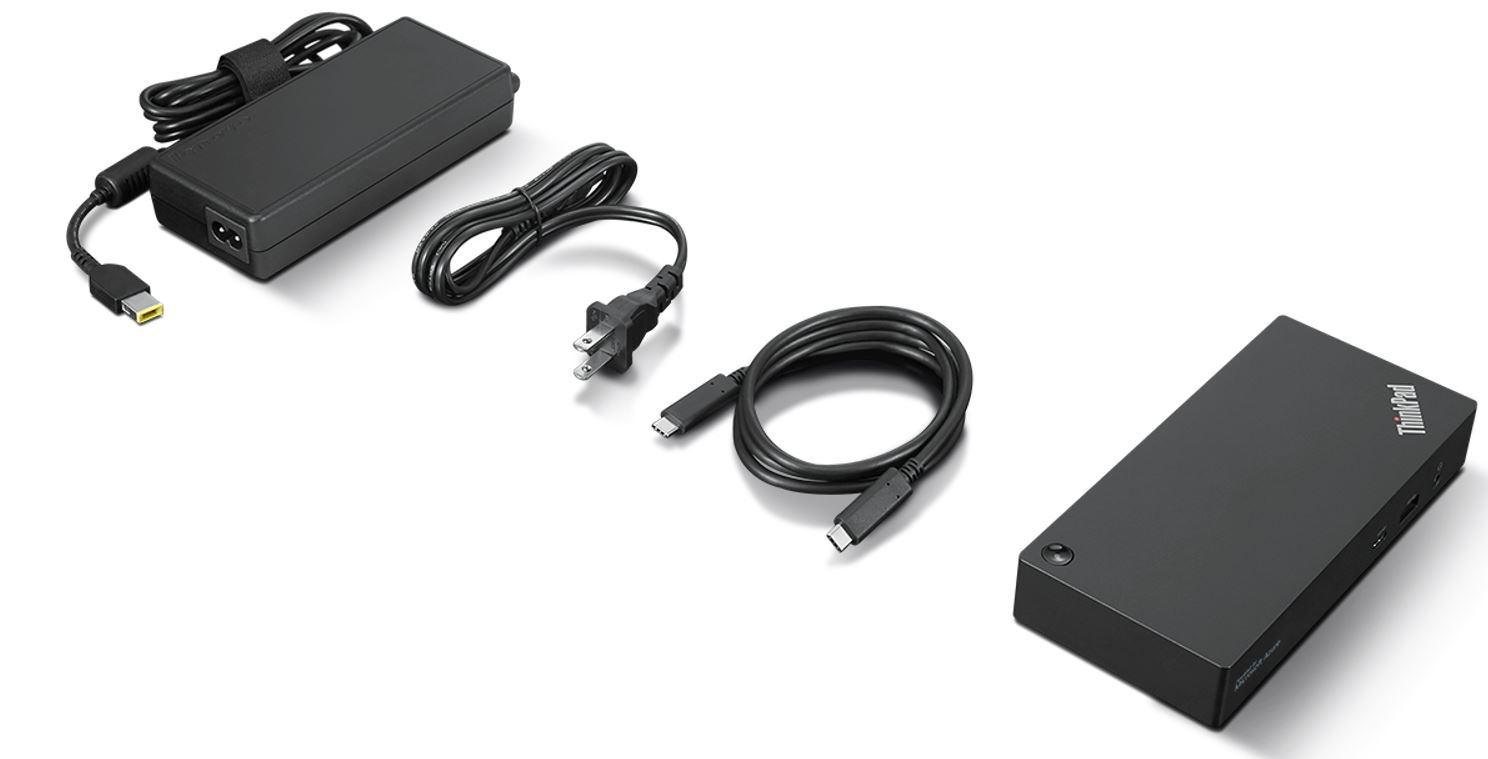 Lenovo 40B20135IT laptop dock/port replicator Wired USB 3.2 Gen 1 (3.1 Gen 1) Type-A + Type-C Black – image 2