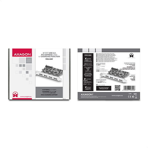 Axagon PCEU-430V interface cards/adapter Internal USB 3.2 Gen 1 (3.1 Gen 1) – image 5