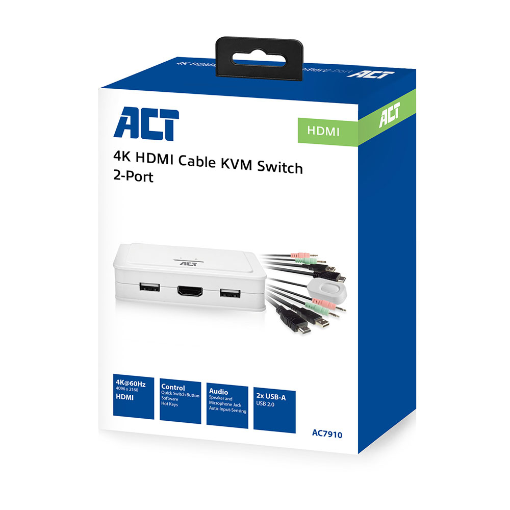 ACT AC7910 HDMI 4K KVM switch with fixed cables – image 8