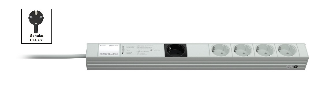Vertiv Knürr DIS Rack PDU, Combi, 0U, input Schuko – image 2
