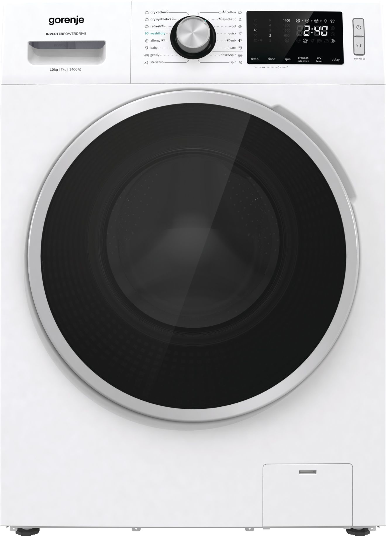 Gorenje WD10514 washer dryer Freestanding Front-load White