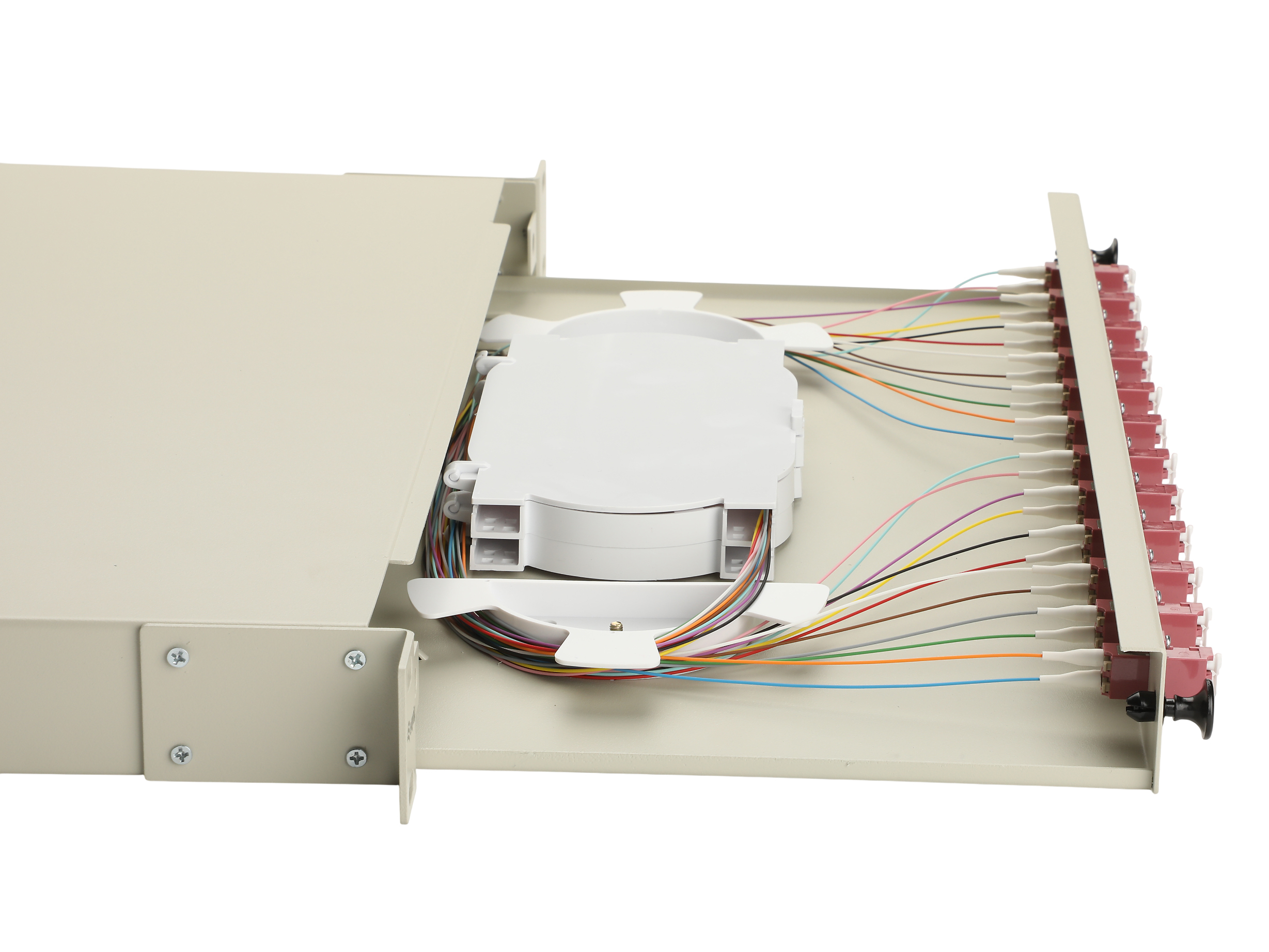 Equip LWL-Spleißkasten 12-Port LC-Duplex OM4 1U komplett  gr