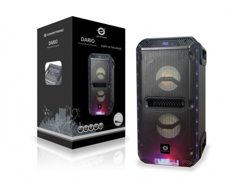 Conceptronic DARIO Wireless Bluetooth Speaker, black – image 2