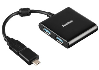 Hama 00012325 interface hub USB 3.2 Gen 1 (3.1 Gen 1) Type-A 5000 Mbit/s Black – image 2