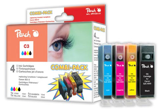Peach 312211 ink cartridge 4 pc(s) Black, Cyan, Magenta, Yellow