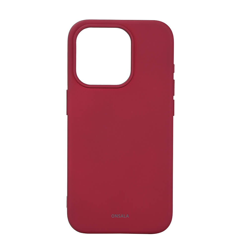 Onsala Phone Case Silicone MagSeries Deep Red - iPhone 15 Pro