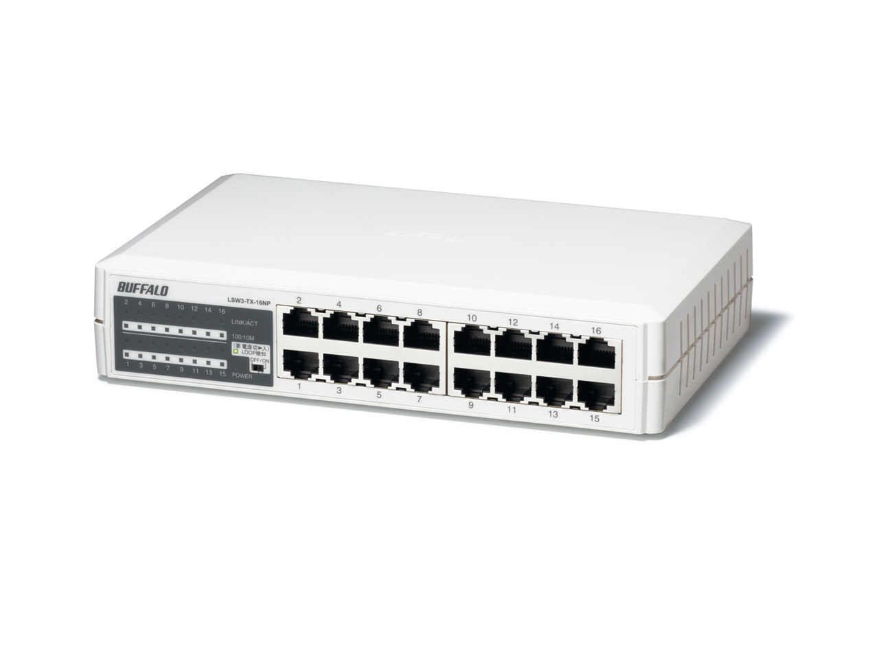 Buffalo LSW3-TX-16NP network switch Fast Ethernet (10/100) White