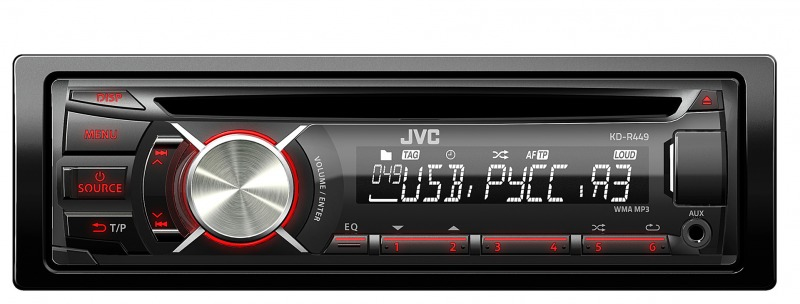 JVC KD-R449EE Black