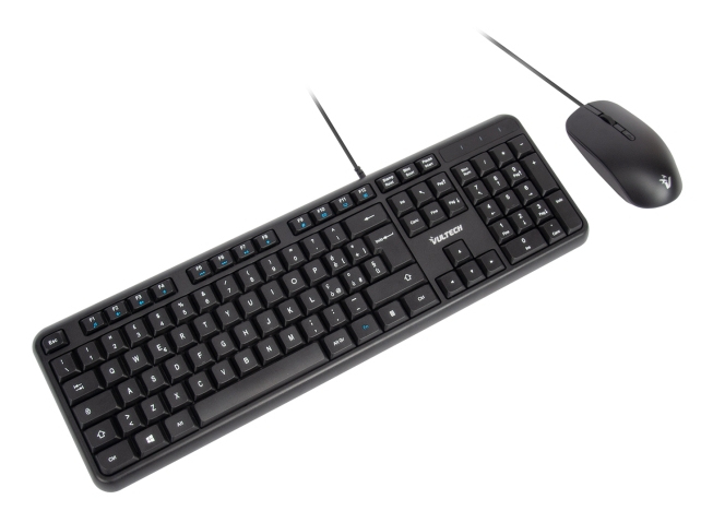 Vultech KM-811 keyboard Mouse included Office USB QWERTY Italian Black – image 2