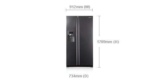 Samsung RSH5UBMH side-by-side refrigerator – image 2