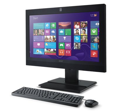 Acer Veriton 2640G-UC1007X Intel® Celeron® 1007U 49.5 cm (19.5") 1600 x 900 pixels All-in-One PC 2 GB DDR3-SDRAM 500 GB HDD Windows 8 Pro Black – image 1