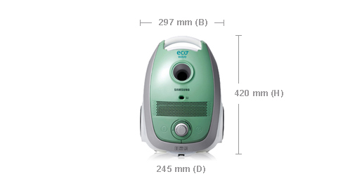 Samsung SC61G1 3 L Cylinder vacuum Dry 1600 W Dust bag – image 8