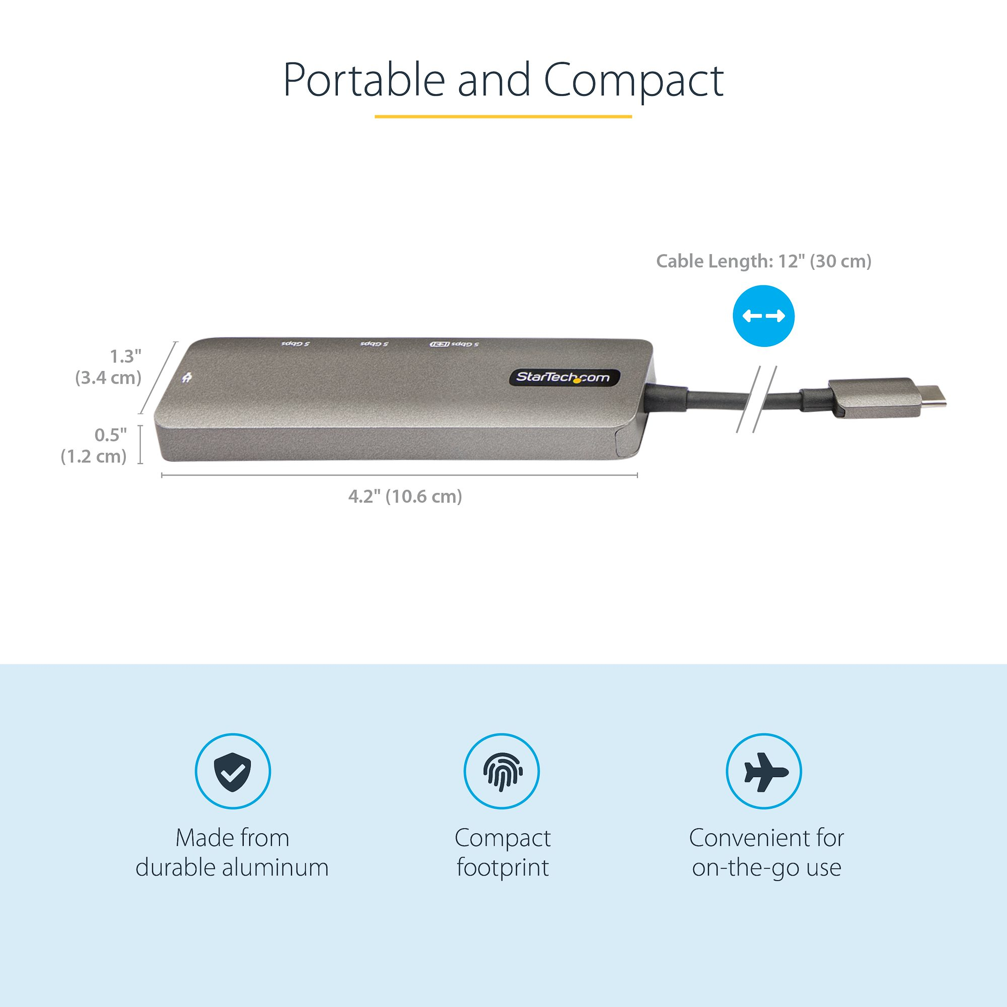 StarTech.com USB C Multiport Adapter - USB-C to HDMI 2.0b 4K – image 6