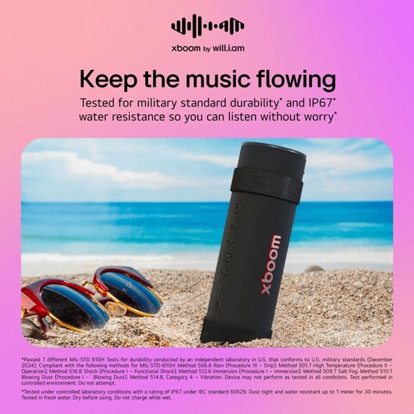 LG GRABC.AUSAWBK portable/party speaker Mono portable speaker Black – image 6