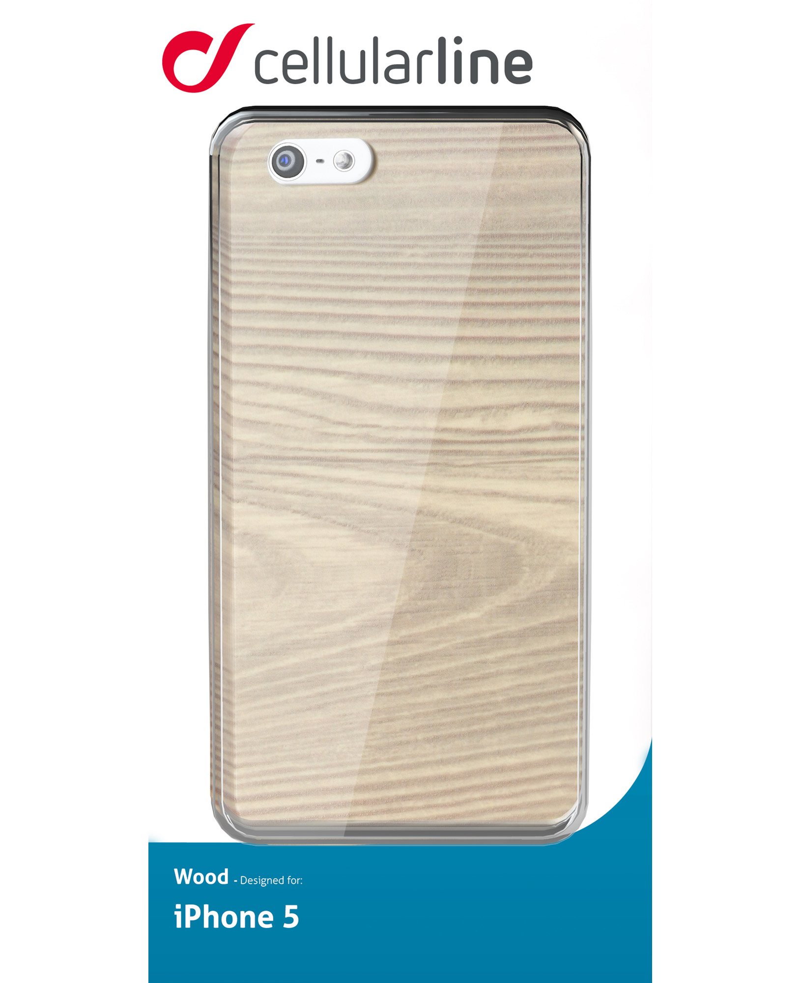 Cellularline Wood - iPhone 5S/5 - Beige – image 3