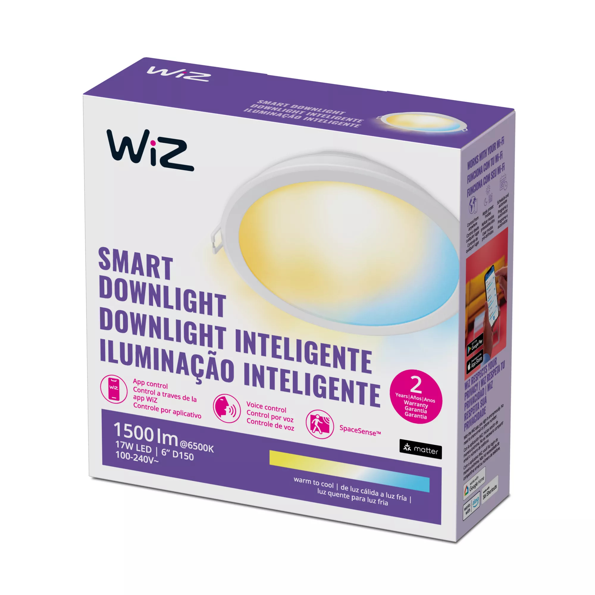 WiZ 8719514552876 smart lighting Smart lighting spot Wi-Fi/Bluetooth – image 3