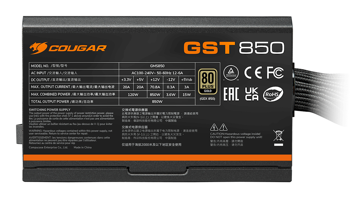 COUGAR Power Supply GST – image 5