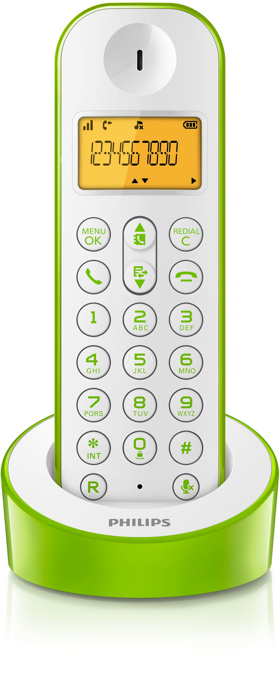 Philips D1201WN/96 telephone DECT telephone Caller ID Green, White – image 2